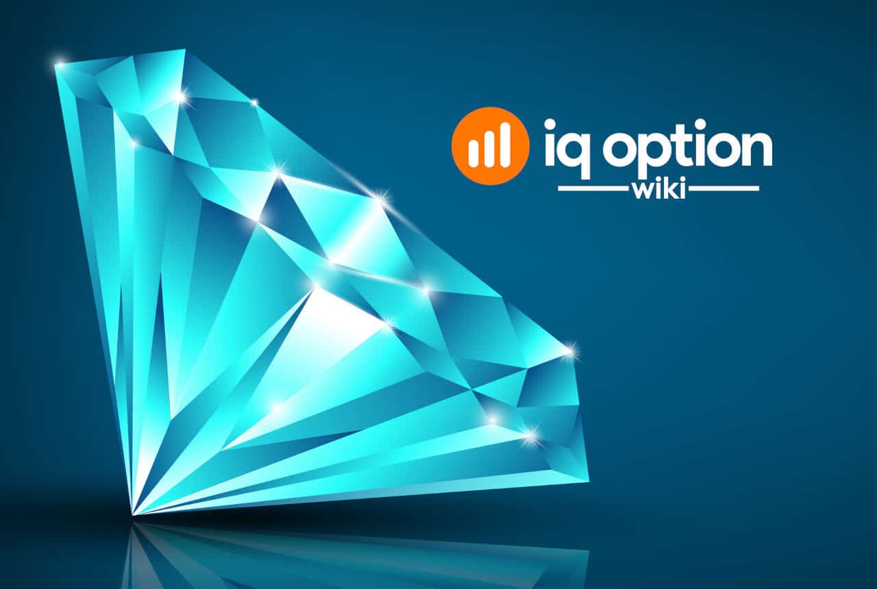 diamond pattern on IQ Option platform