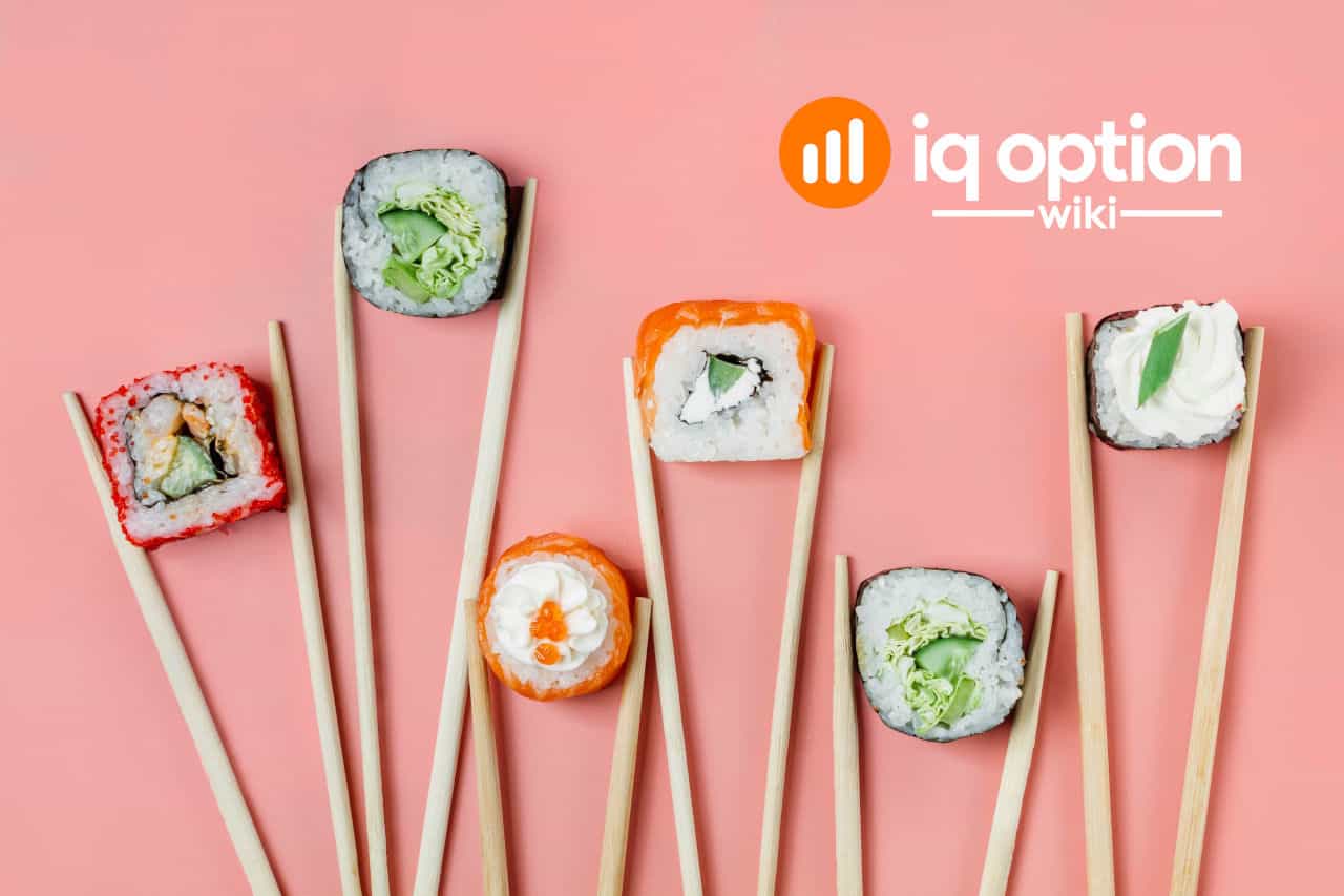 le modèle de rouleau de sushi IQ Option